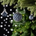 thumbnail image 6 of Premium Christmas Ornament Eclectic Bundle Set, 60 Glitter Filled Baubles, Homes, Star Charms, 6 of 7