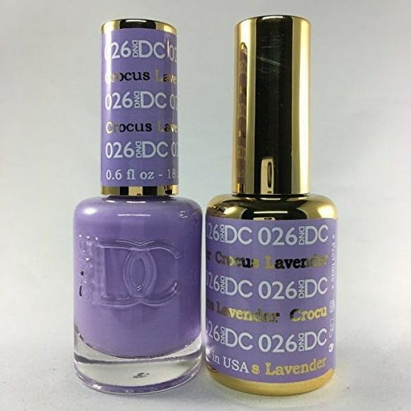 DND - DC Duo Soak off Gel & Matching nail polish - 026 CROCUS LAVENDER