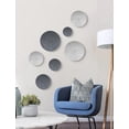 thumbnail image 3 of Decoración de pared TEIPAI de metal plateado y gris para sala de estar, 3 of 9