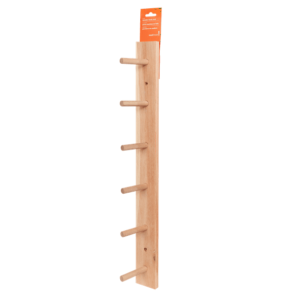 Neatfreak Porte-manteau En Bois à 6 Crochets, Naturel, 1 Pièce