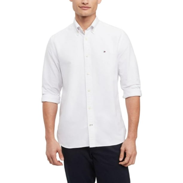 Camisa Oxford de corte regular con botones para hombre Tommy Hilfiger
