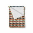 thumbnail image 2 of Geometric Soft Flannel Fleece Blanket, Retro Style Circles and Squares Colorful Illustration Ornamental Sixties Motifs, Cozy Plush for Indoor and Outdoor Use, 70" x 90", Multicolor, by Ambesonne, 2 of 6
