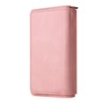 thumbnail image 7 of K-Lion for Moto G Power 2021 ,Retro Classic PU Leather Zipper Card Slots Kickstand Wallet Flip Case Shockproof Full Body Phone Cover with Wrist Strap for Moto G Power 2021,Pink, 7 of 7