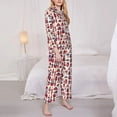 thumbnail image 3 of Goofa Rocket Pattern Printed Women’s 2 Piece Pajama Set Super,Pajamas Women's Long Sleeve Sleepwear Soft Button Down Loungewear Pjs Lounge Set Nightwear-XX-Large, 3 of 9