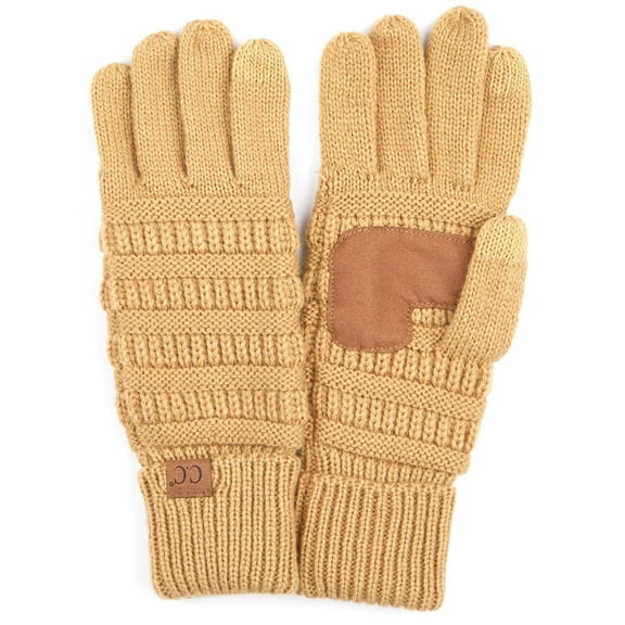 C.C Touchscreen Winter Gloves for Women, Camel