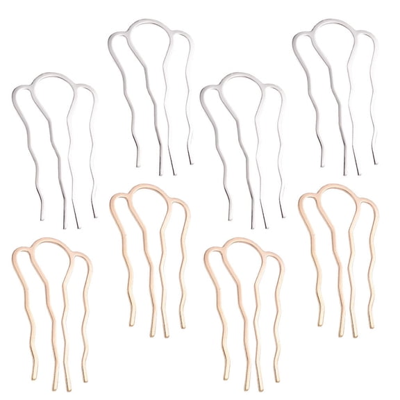 Luxshiny 8Pcs DIY Handmade Hair Accessories Assorted Vintage Hair Combs for Chinese Style Celebration