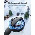 thumbnail image 3 of Seneo Air Wireless Gaming Headset Stereo Bass for PS4,Xbox One,PC,Mac, Dual Chamber Driver, Noise Cancelling Mic Bass Ultra Light Over-Ear Computer Gaming Headphones Blue, 3 of 7