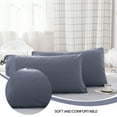 thumbnail image 7 of AUQ 2Pcs Pillow Covers Match Diverse Home Decor Pillow Cases Breathable for Dry Rest Cooling Pillow Cases 51x75cm Gray, 7 of 7