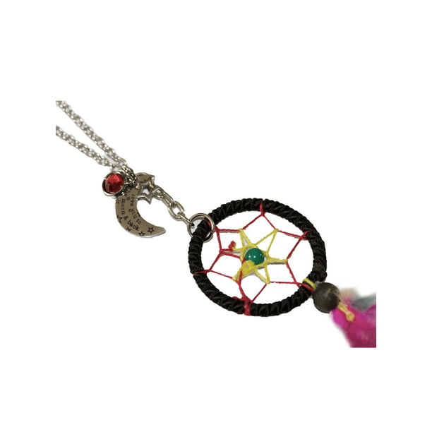 Rainbow Products Mini Dream Catcher Car Hanging Decoration I Love You To The Moon And Back Pendant Necklace Rasta Color Walmart Com Walmart Com