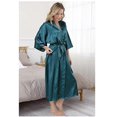 thumbnail image 4 of Bata de baño de rayón de talla grande S-XXXL para mujer, kimono de satén, bata larga, lencería sexy, camisón clásico, ropa de dormir con cinturón, 4 of 4