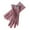 Purple, variant on breaise Winter Gloves Warm Lined Touch Screen Driving Gloves Suede Leather Bow Plush Wrist Mitten Women