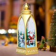thumbnail image 3 of Exquisita linterna de Navidad Adorno LED de nieve Santa Claus Elk Iluminación colgante para dormitorio Decoración decorativa para Santa Yinane Luz de Navidad, 3 of 8