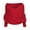 Red, variant on Women's Knitted Winter Scarf Sweater Long Sleeves Cross Front Solid Color V Neck Pullover Loose Sweater Cross Front