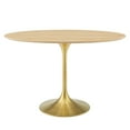 thumbnail image 2 of Modway Lippa 48" Oval Wood Dining Table in Gold Natural, 2 of 6