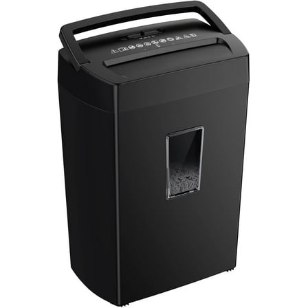 12-Sheet Cross Cut Paper Shredder, 5.5 Gal Home Office Heavy Duty Shredder , High Security Level P-4