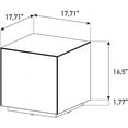 thumbnail image 6 of SONOROUS STB-45 All Glass Cube Side Table/Night Stand, 6 of 6