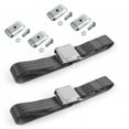thumbnail image 1 of VW Type 3 Squareback Airplane 2 Point Charcoal Lap Bucket Seat Belt Kit with Bracketry - 2 Belts, 1 of 1