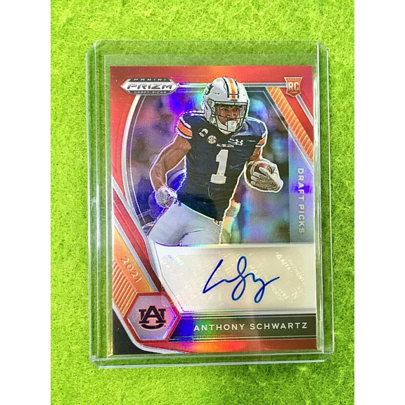 ANTHONY SCHWARTZ AUTO RED PRIZM ROOKIE CARD #/199 BROWNS RC AUBURN 2021 Prizm DP