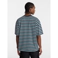 thumbnail image 3 of No Boundaries Stripe Pattern Tee with Short Sleeves, Men's XS-4XLT, 3 of 5
