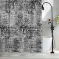 thumbnail image 2 of Shower Curtains for Bathroom-36"x72",Black Grey Gradient Waterproof Bath Curtain Grommet Shower Curtain Set with Hooks, 2 of 9