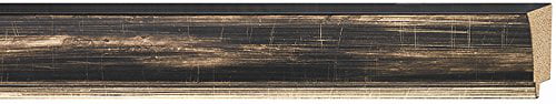 1.625 width Traditional Black Finish 18ft bundle Wood 3/8 rabbet depth Picture Frame Moulding 