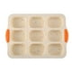 thumbnail image 1 of Molde para pasteles de silicona antiadherente con 9 cavidades ovaladas para hornear panes y pasteles perfectos en la cocina, 1 of 3