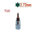 thumbnail image 1 of MYG 1Pc Hex Torx Screwdriver Bit 1/4 Inch Drive Socket Hand Tools T8-T40, 1 of 7