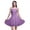 Amethyst, variant on Bimba Floral Women Smocked Above Knee Cocktail Dress Flowy Summer Sun Dress-Medium