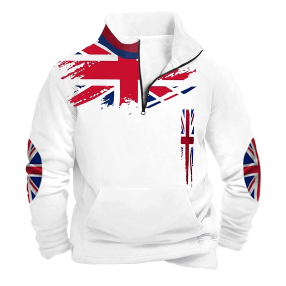Style Britannique Chandail à Col Montant Demi-Fermeture à Glissière pour Confort Quotidien Décontracté avec Manches Longues et Douces