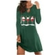 thumbnail image 1 of Vestidos de Navidad Para Mujer Imprimir Moda Erógena Casual Cuello Redondo Vestido de Manga Larga Odeerbi ODB203542, 1 of 4
