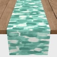 thumbnail image 3 of Creative Products Painted Brush Strokes Teal 16x72 Poly Twill Table Runner, 3 of 3
