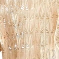 thumbnail image 5 of Feancey Womens Crochet Cover Up Tops Knit Hollow Out Summer Sweaters Half Sleeve Casual Beach Cover Ups for Swimwear Khaki Free Size, 5 of 6