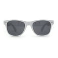 thumbnail image 3 of Classic Iconic Pop Color Horn Rim Sunglasses White Black, 3 of 4