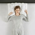 thumbnail image 4 of Standard Size Single Piece Overfilled Pillow Protector with Side Zipper, Cloud-like Look Single Pillow Cover with 3D puff stitching, White, 4 of 9