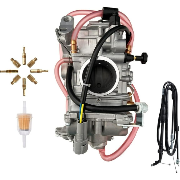 Carburetor & Throttle Cable, for Yamaha YFZ450 YZ450F (2004-2009) YZ400F WR450F WR426F WR400F FCR MX 39mm ATV Quad Carb