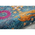 thumbnail image 4 of 8â€™ x 10â€™ Denim Blue Florals Distressed Area Rug, 4 of 5