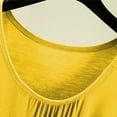 thumbnail image 5 of Wyobmus Women Tank Tops Summer Loose Fit Pleated Front Crew Neck Camisole Tops Trendy Sleeveless Flowy Blouses Yellow, 5 of 8