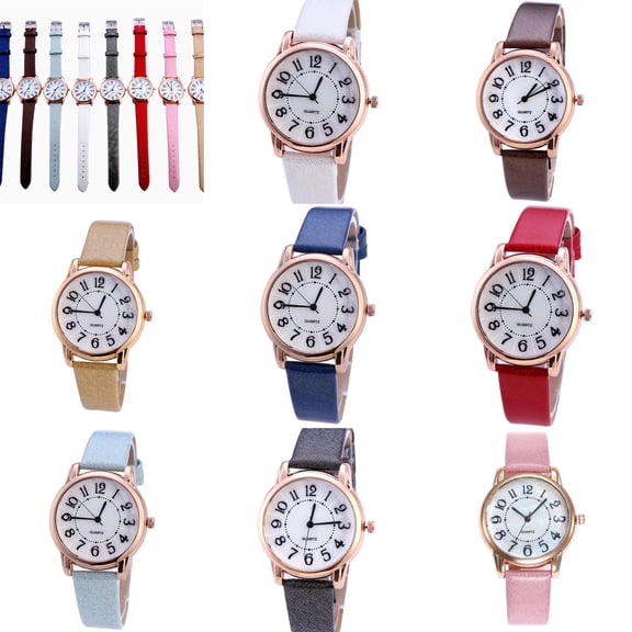 YZZZJZQL Women Watch Elegant Small Dial Quartz Wristwatches Simple Soft Frosted Pu Leather Strap Black