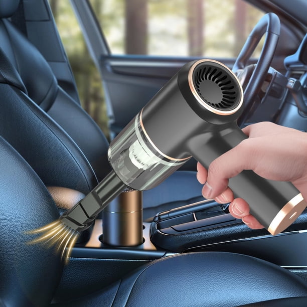 Aspiradora de mano para coche, aspiradora pequeña de 120 W con potente succión, mini aspiradora portátil con USB.