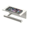 thumbnail image 2 of Gatco 1420SN Latitude II Tissue Holder with Mobile Shelf, Satin Nickel, 2 of 5