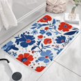 thumbnail image 3 of Pioneer Flower Floral Print Flannel Non Slip Door Rugs,Washable Door Mats Indoor,Decorative Door Mats,Dirt-Resistant and Absorbent Doormat for Entrance,Bedroom,Kitchen,Bathroom,31.5"x17", 3 of 4