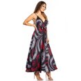 thumbnail image 3 of Sakkas Niza Women's Maxi Summer Casual Sleeveless Floral V neck Loose Long Dress - 28-Multi - One Size, 3 of 5