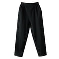 thumbnail image 3 of SNKSDGM Women's Plus Black Work Pants Women Plus Size Sweatpants Women Baggy Tall "Women's Lightweight Casual Plus Size White Loose Fit High Waisted Crop Pants", 3 of 3