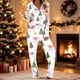 thumbnail image 4 of Vetsdori 2 Pieces Pajamas Sets for Women Christmas Pockets Sleepwear Long Sleeve with Pants Button up PJS Gifts,Collared Soft Ladies Homewear Pj Sets, 4 of 6