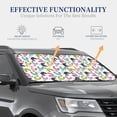 thumbnail image 4 of Balery 2 Piece Funny Chicken Car Windshield Sun Shade|Foldable Front Windshield Shade for Car Front Window for Most Sedans SUV Truck-, 4 of 7