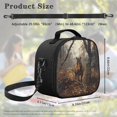 thumbnail image 5 of Uourmeti Brown Horse Autumn Forest Print Reusable Kids Lunch Bag for Travel Outdoor, Practical Kids Insulated Lunch Bag, 5 of 6