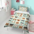 thumbnail image 4 of Lovely Dog Breeds Duvet Cover and Pillowcase Set for Single Bedding, Bedroom Accessories for Kids Teens, 4 of 5