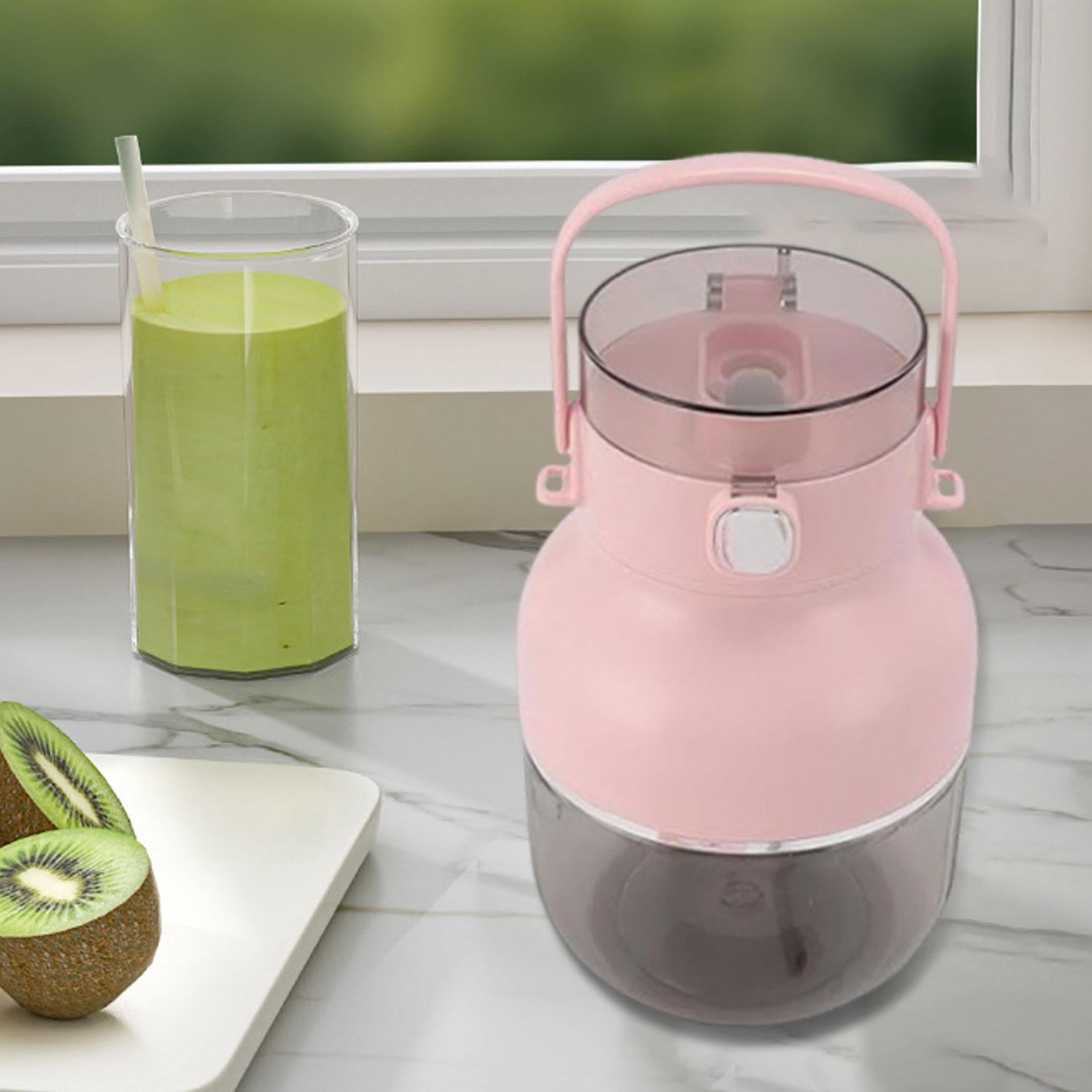 CoudarTitie Portable Electric Blender Personal Juicer 500ml USB C Charging Leakproof Lid 70W Pink