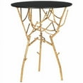thumbnail image 2 of SAFAVIEH Tara 22.5 in. H Branched Glass Top Accent Table, Gold/Black, 2 of 3