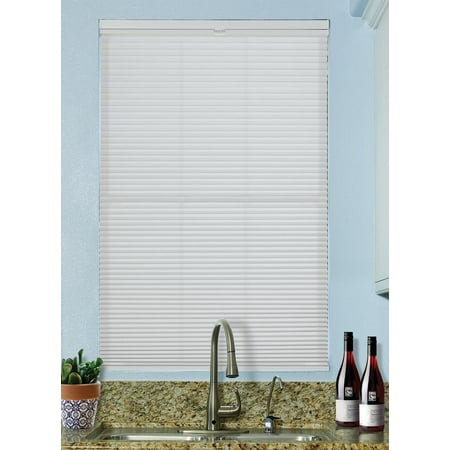 BlindsAvenue Cordless Top Down/Bottom Up Light Filtering Cellular Honeycomb Shade 9/16 Single Cell White Size: 37 W x 72 H